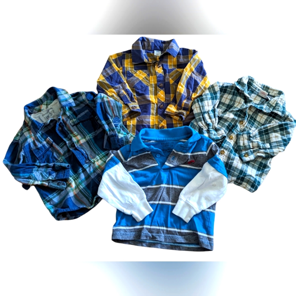 Western style shirts Wrangler, Old Navy, Faded Glory, Genuine Kids toddler 18 mo
